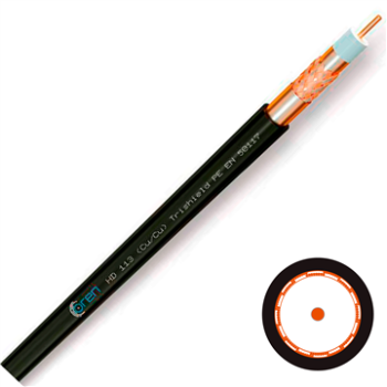 Coax kabel HD 113 Cu/Cu PE-R100m