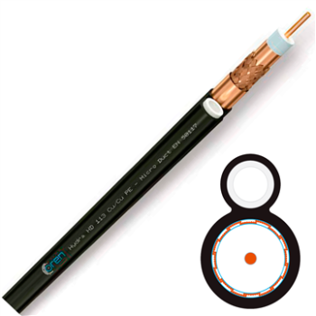 Coax kabel Hydra HD113 Cu/Cu PE 400m (Kabel+rr)