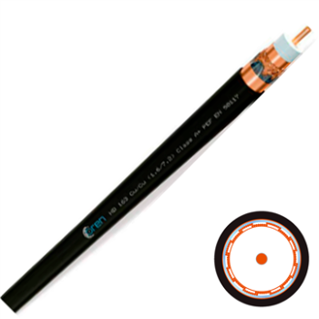 Coax kabel HD 163 Cu/Cu PEF-250m