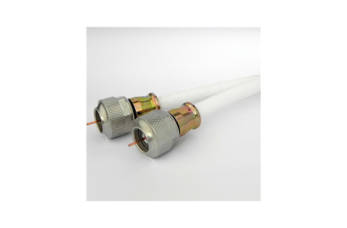 Tilslutningssn�re, 5m, hvid RG59