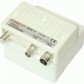 Push-on box for outlets, TV/DATA filter POF 1-10