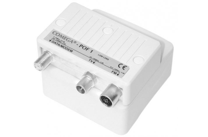 Push-on box for outlets, TV/DATA filter POF-B 1-4
