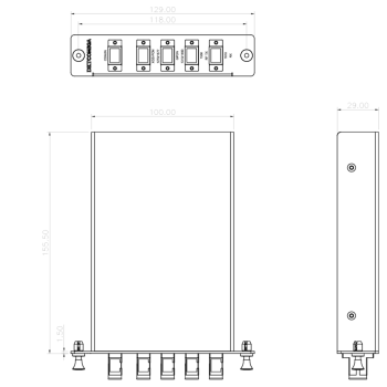 14 XPON WDM Module,SC/APC,LGX