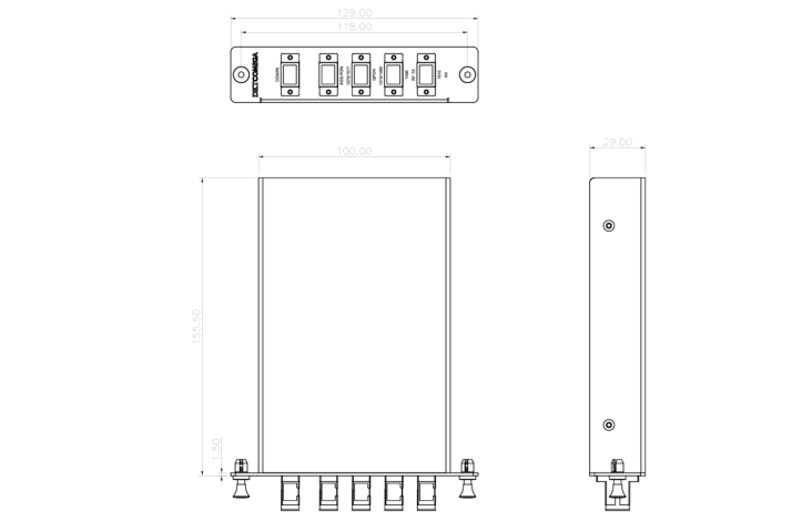 14 XPON WDM Module,SC/APC,LGX