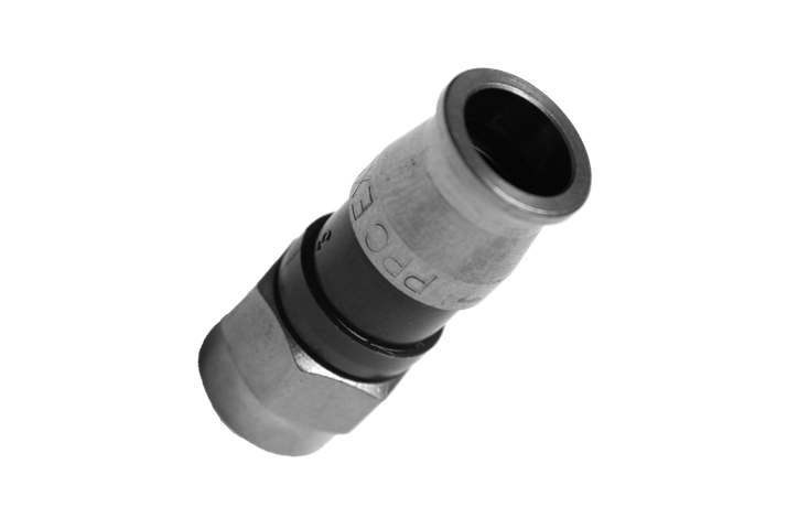 Kompression, konnektor, med fast crimp