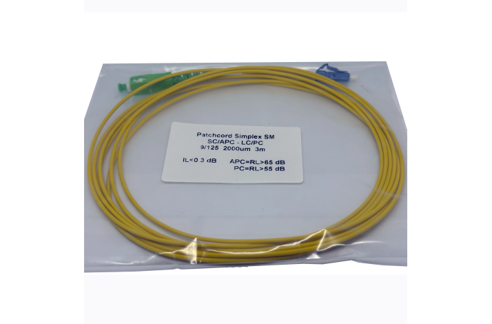 Patchkabel, LC/PC-SC/APC, Simplex 3M.